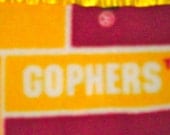 Fleece Pillowcase with Gopher Print