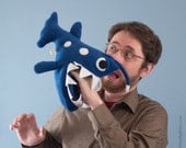 Small Angler Fish Plush - Blue