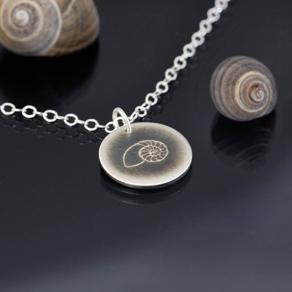 Tiny Chambered Nautilus Shell Necklace