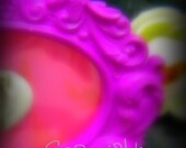 Bohemian Pink Frame: Floral Vagina Art mature
