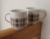 Pair of Harmony House Highlander Demitasse Cups Fine China from Japan