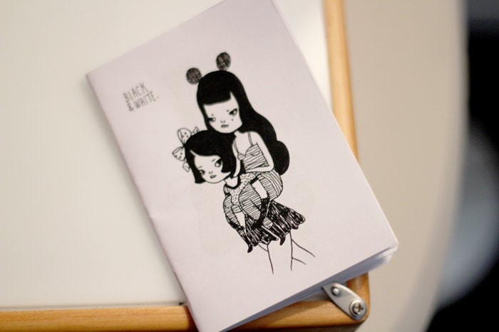 Black & White - 32page illustrated Zine by Mel Stringer