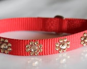 Couture Dog Collar-Red