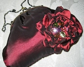 Jewelled Flower Purse Handbag Clutch Prom