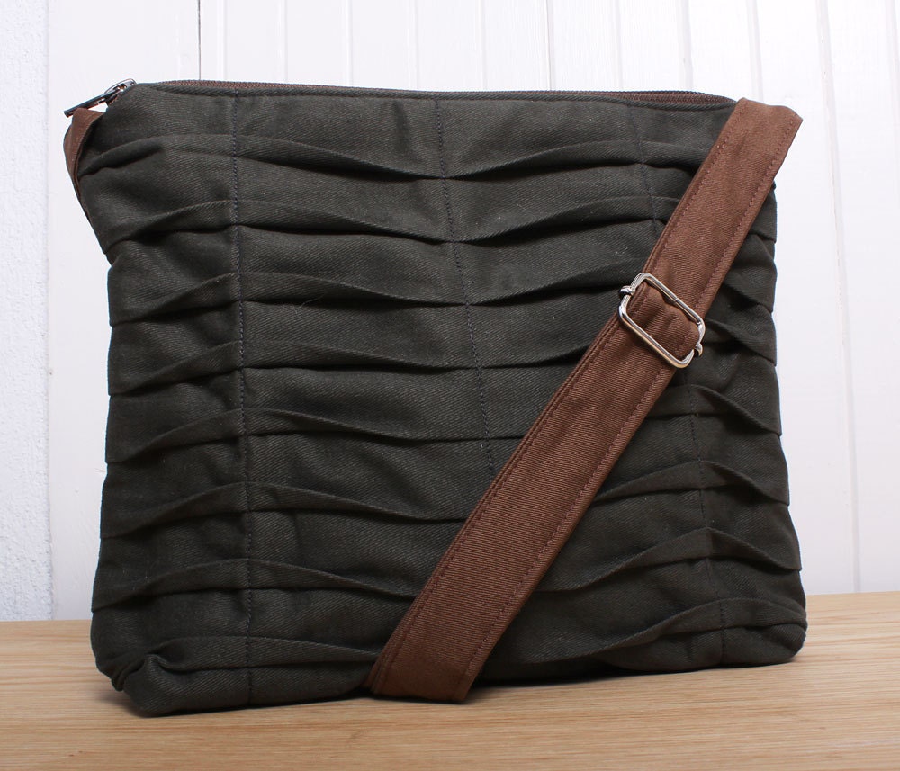 Tote Crossbody Bag Sling Style in Dark Grey Purse