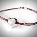 Sterling Floating Heart bracelet