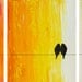 56" Large Contemporary Abstract Painting Original Art Canvas Heavy Texture Rainbow colors Love Birds Painting Wall Decor by QIQIGALLERY