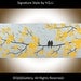 Original Painting Heavy Texture Palette Knife Love Birds weeding gift Tree Flower Wall Décor "Never Alone II" by QIQIGALLERY
