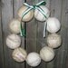 The Original Softball Love Wreath white balls - no hat no letter