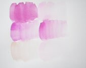 graphic watercolor in pink