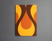 Large Graphic Panton Era Tear Drop Textile