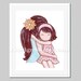 My Sunshine nursery art print, baby girl nursery decor, kids wall art, girl print, girl room art, mother daughter African art 8x0