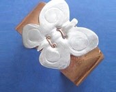 Mixed Metal Cuff Bracelet Eco Friendly Copper Aluminum Butterfly