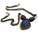 Statement necklace, Azurite Moon