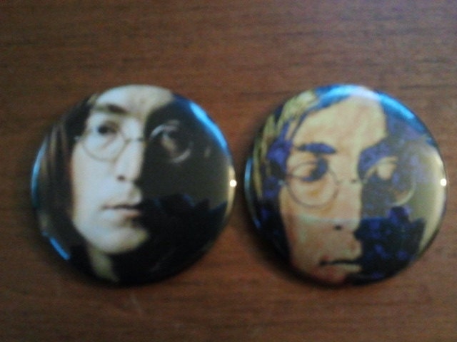 Pocket Mirror - IMAGINE - John Lennon - 2 Mirrors