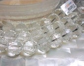 16mm Round Faceted Clear Chinese Crystal Glass Bead Strand 14pcs