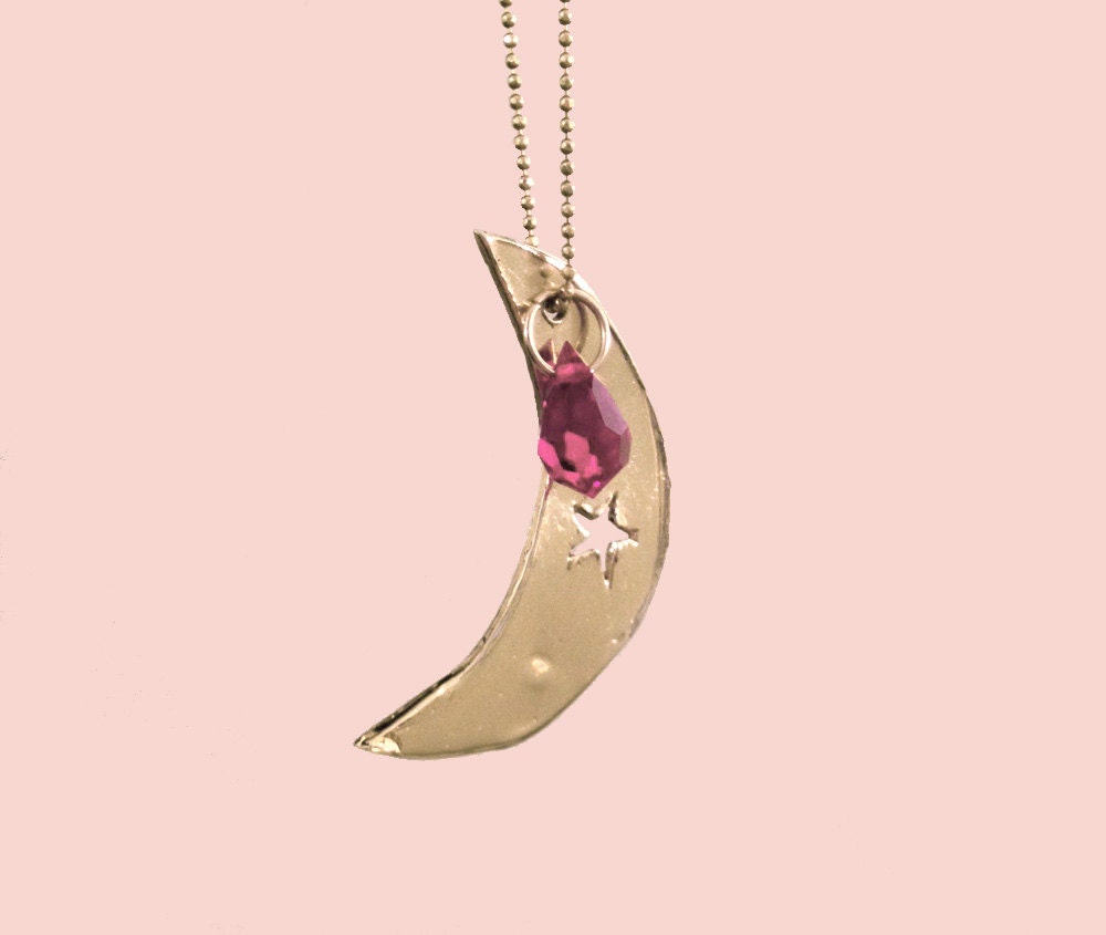 Crescent Cutout Necklace