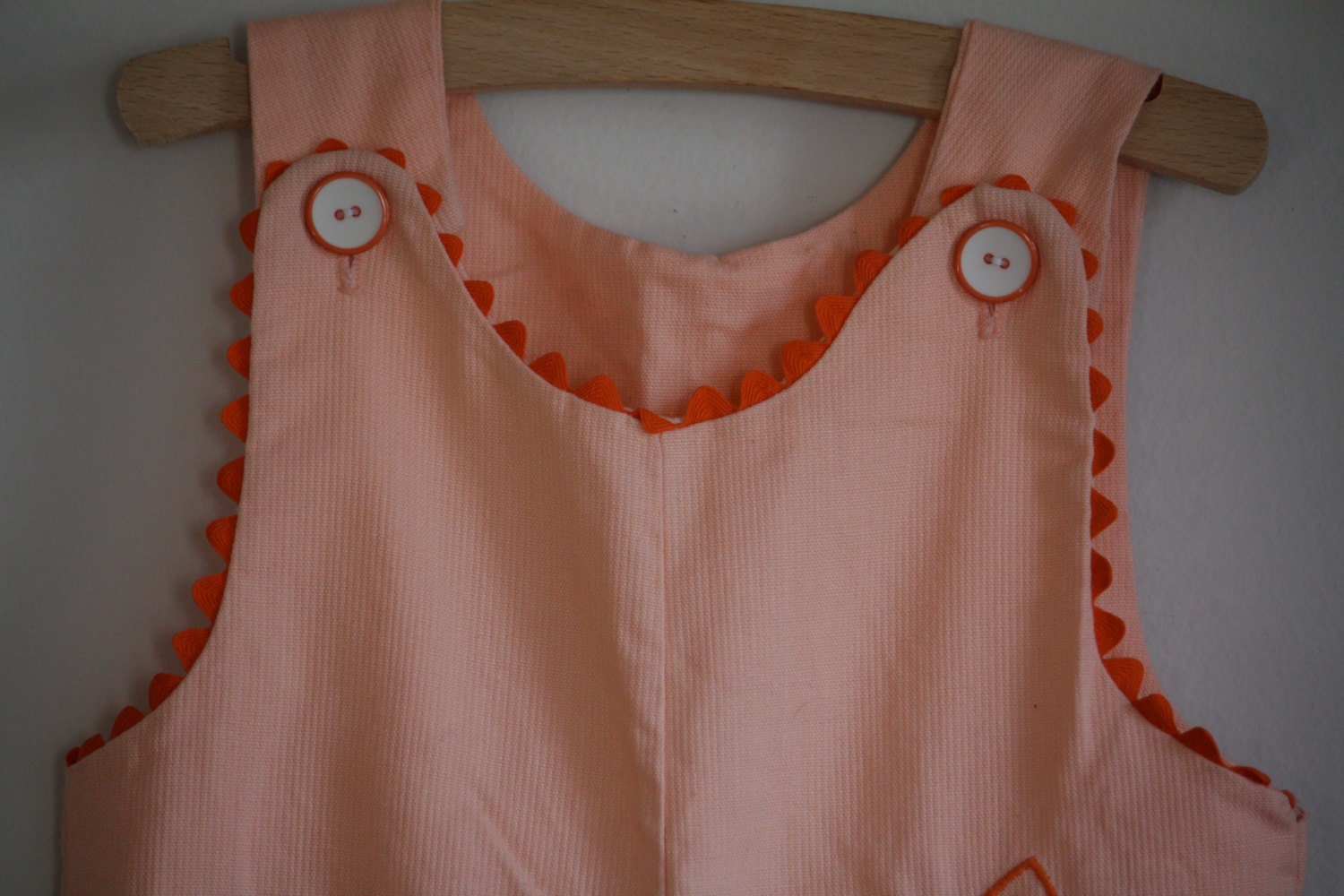 Vintage Just Peachy Bib Overalls