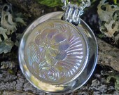 Silver Bezel with Flower