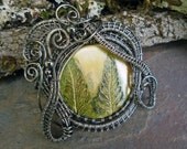 Gothic Botanical Pendant by Twisted Sister Arts