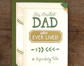 Greatest Dad Father's Day Illustrated Card