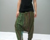 Patchwork ninja pant ( thin see-through fabric )
