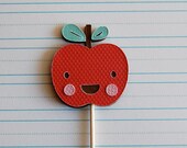 Johnny Apple Cupcake Picks (6)