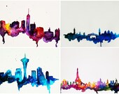 Set of 12 Tiny Prints / Travel Envy Series