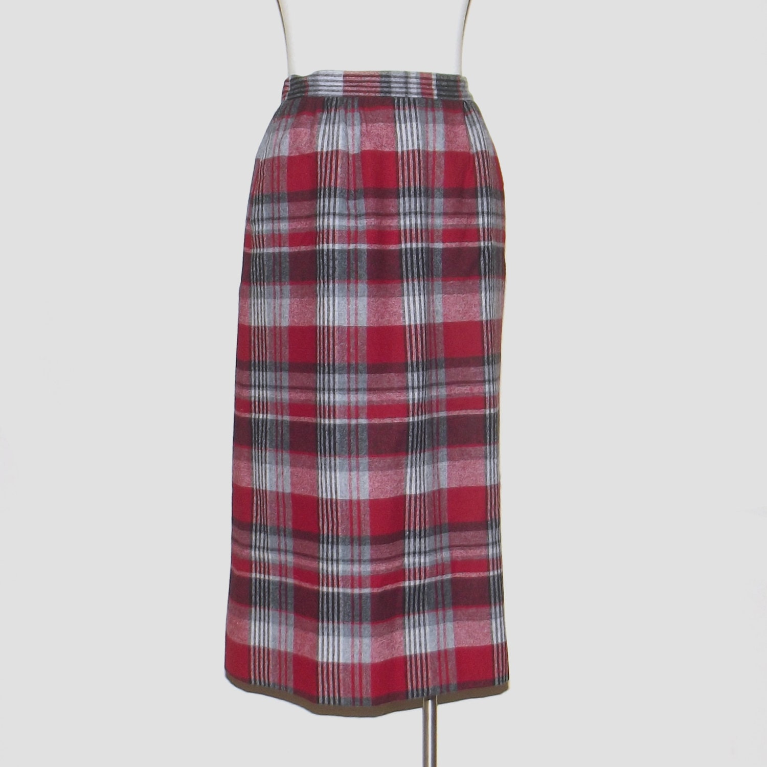 1970s Pendleton skirt / 70s skirt / small s / wool / Prep School Skirt