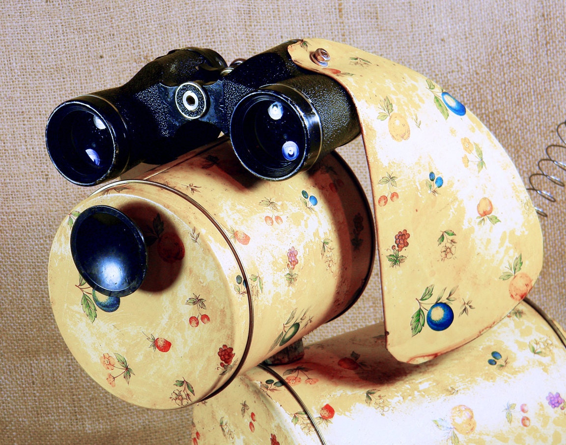 BLONDIE - Robot Dog Sculpture - Reclaim2fame - assemblage-found object