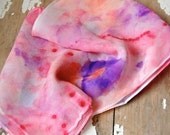 Silk Scarf: Hand Dyed By Georges  --  Peonies