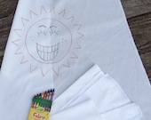 5 Superhero Capes MAKE YOUR OWN Party Favor Kit 5 Blank White Capes Party Craft Activity Includes Fabric Crayons Super Hero Cape