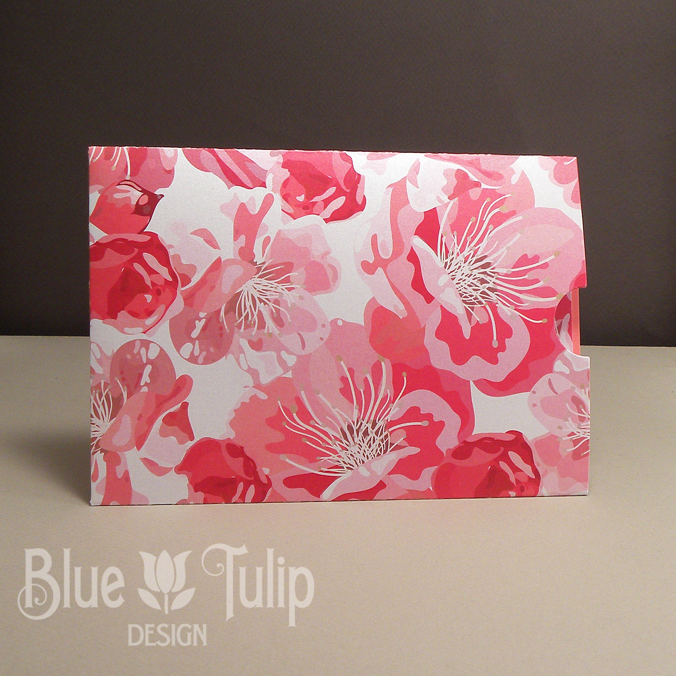 Watercolor Flowers Jacket Wedding Invitation