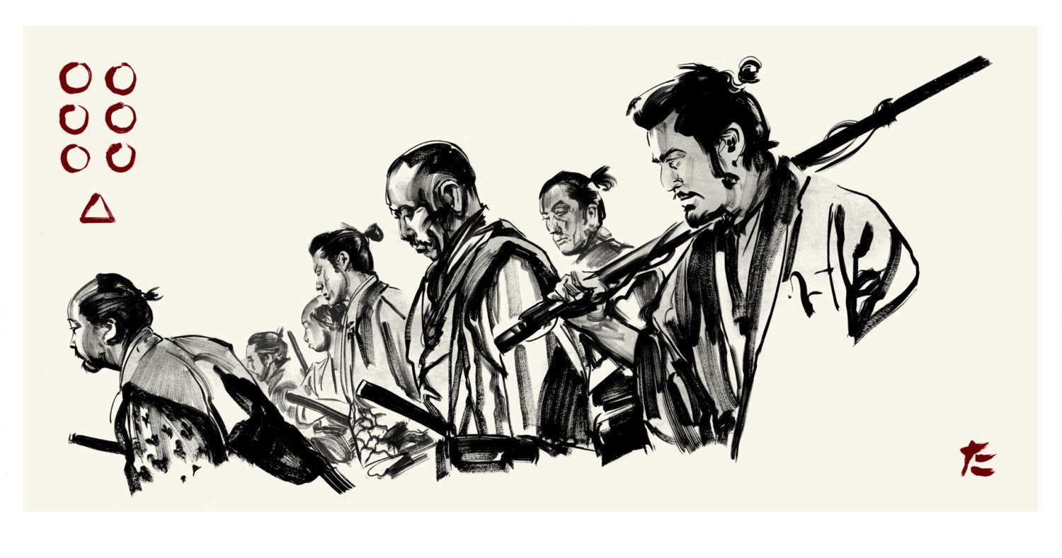 SEVEN SAMURAI open edition print.