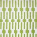 New 18x18 inch Designer Handmade Pillow Case in green and white geometric