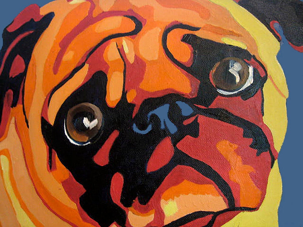8x11" Archival Print- Pugsley the Pug