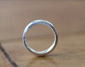 Custom Personalized Men's Wedding Band