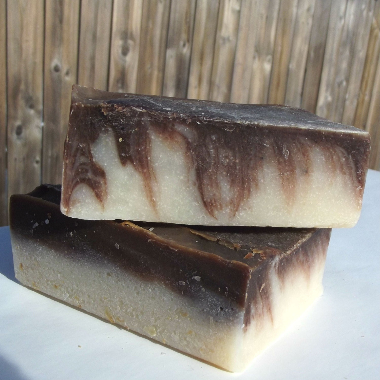 Chocolate Mint Cold Process Handmade Soap - all natural - BeyondThePicketFence