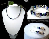 SALE - Tibetan Silver Jewelry Set (with genuine turquoise)
