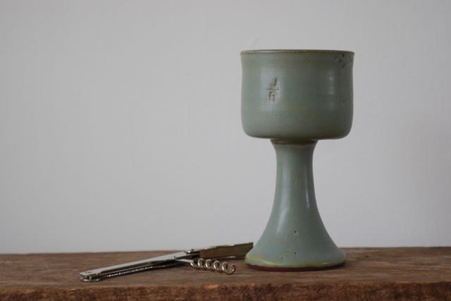 Matte Blue Chalice/Wine Cup
