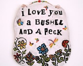 Personalized Custom Quote Plaque - Handmade To Order DEPOSIT - Rustic Letterpress Stamped Pottery Inspirational Words Wall Hanging Sign