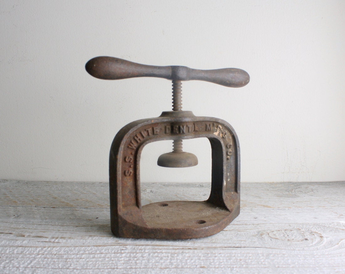 Antique Dental Flask Clamp
