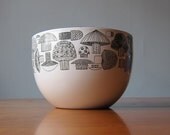 Finel mushroom enamel bowl by Esteri Tomula