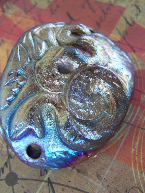 The Serpent in the Garden of Eden Homemade Raku Snake Cuff