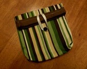 Earth Toned Fold Over Multi Purpose Pouch