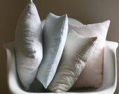 Linen Hand Dyed, Hand Painted Dots Pillow