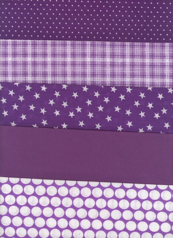 Fabric British PolyCotton Scrap pack 9 x 11