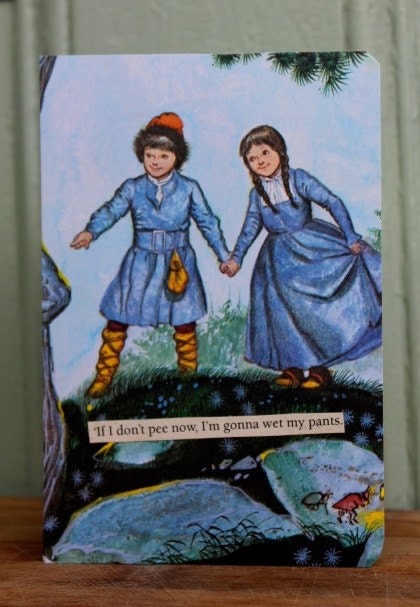 Going to pee my pants - handmade card