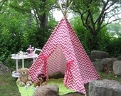 Chevron Teepee Tent, Play Tent, Playhouse, Fort, Choose from 10 Color Options, Read Description to SAVE 20%