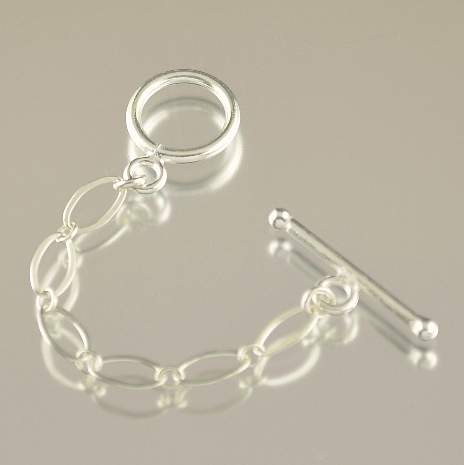 Sterling silver Toggle clasp 2.5 inch necklace extention
